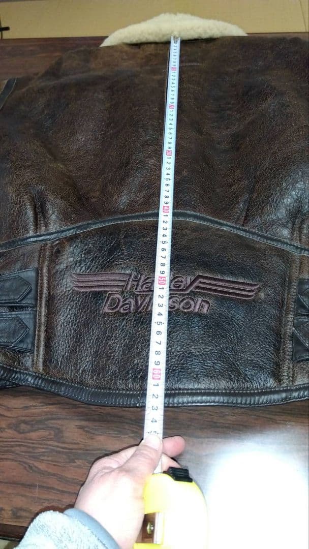 【Hurley Davidson】ムートンボア　レザージャケット　ブラウンL