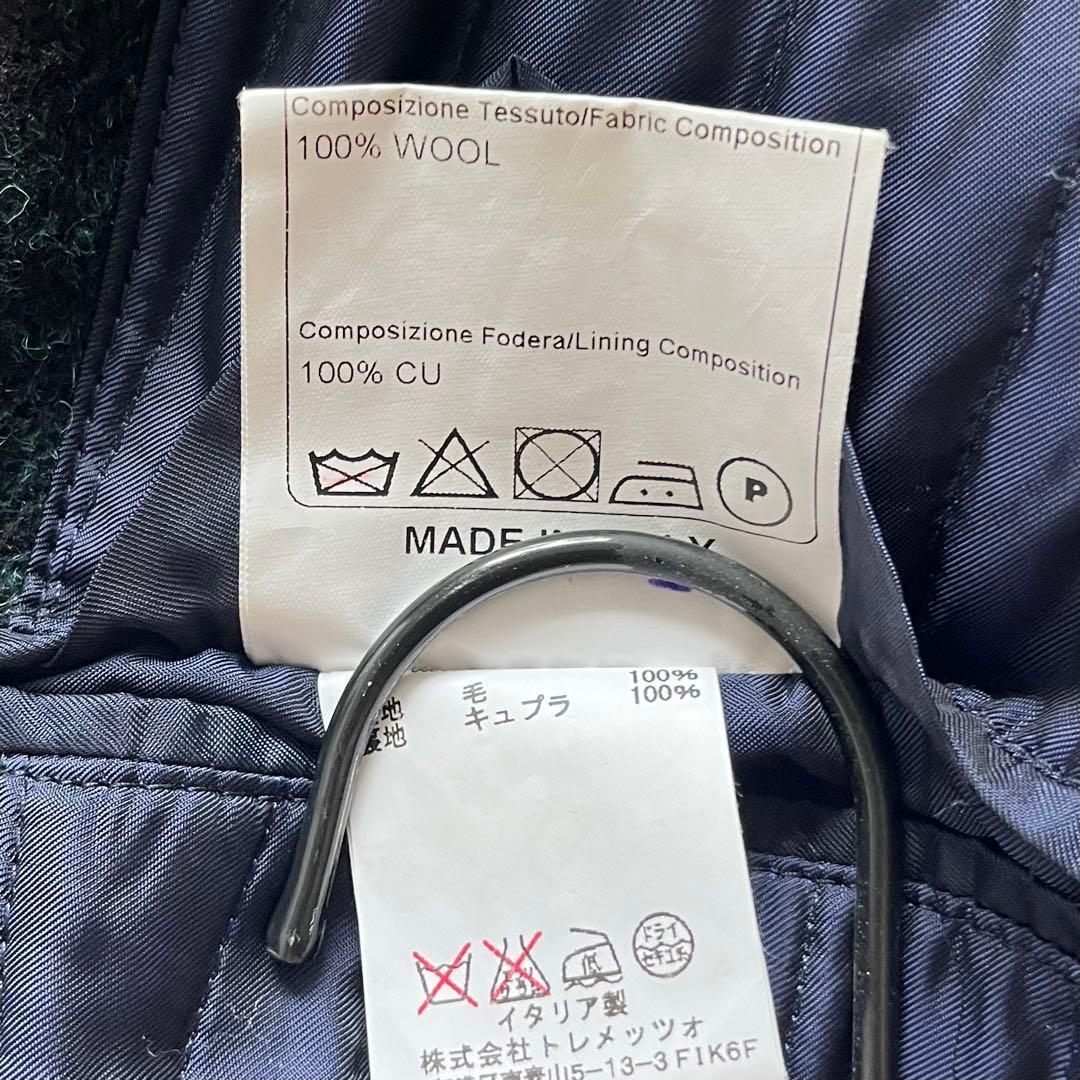 <美品>TAGLIATORE×ブリッラ ハリスツイード生地 チェスターコート48