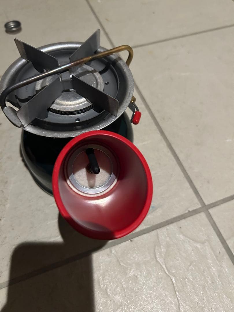 【希少品・動作確認済】コールマン508 バーナー　2レバー式　カバー、付属品付き