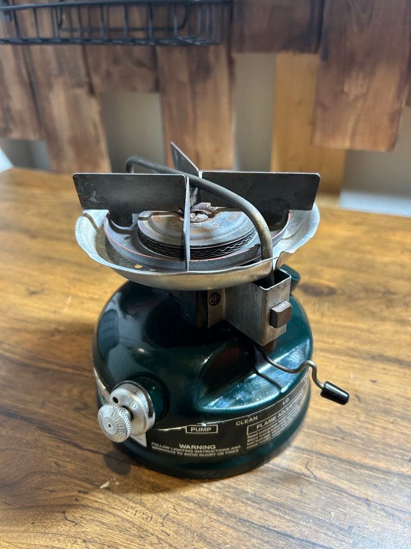 【希少品・動作確認済】コールマン508 バーナー　2レバー式　カバー、付属品付き