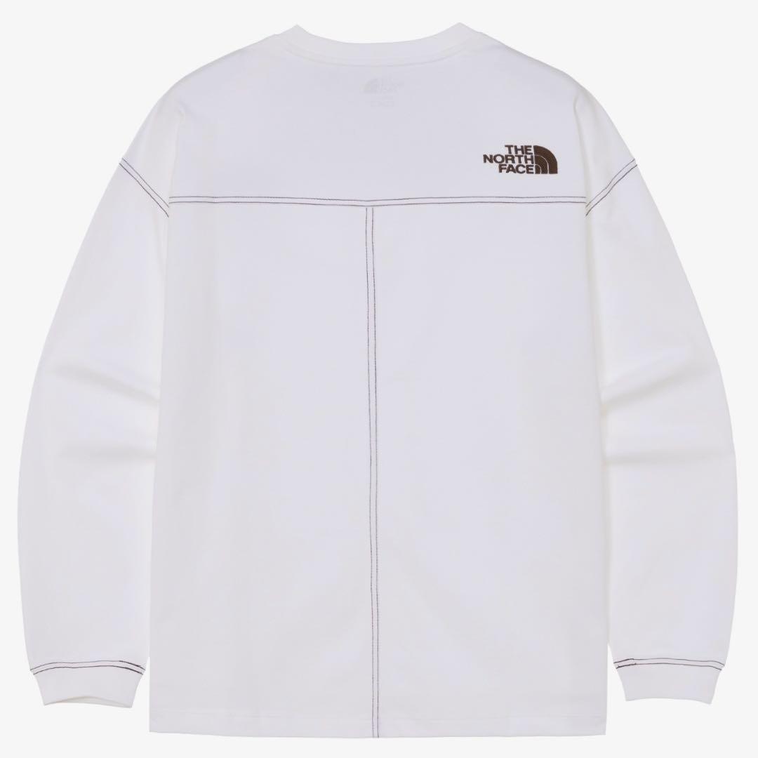 新品 THE NORTH FACE ロゴ刺繍 ステッチ 長袖 ロンT 2XL