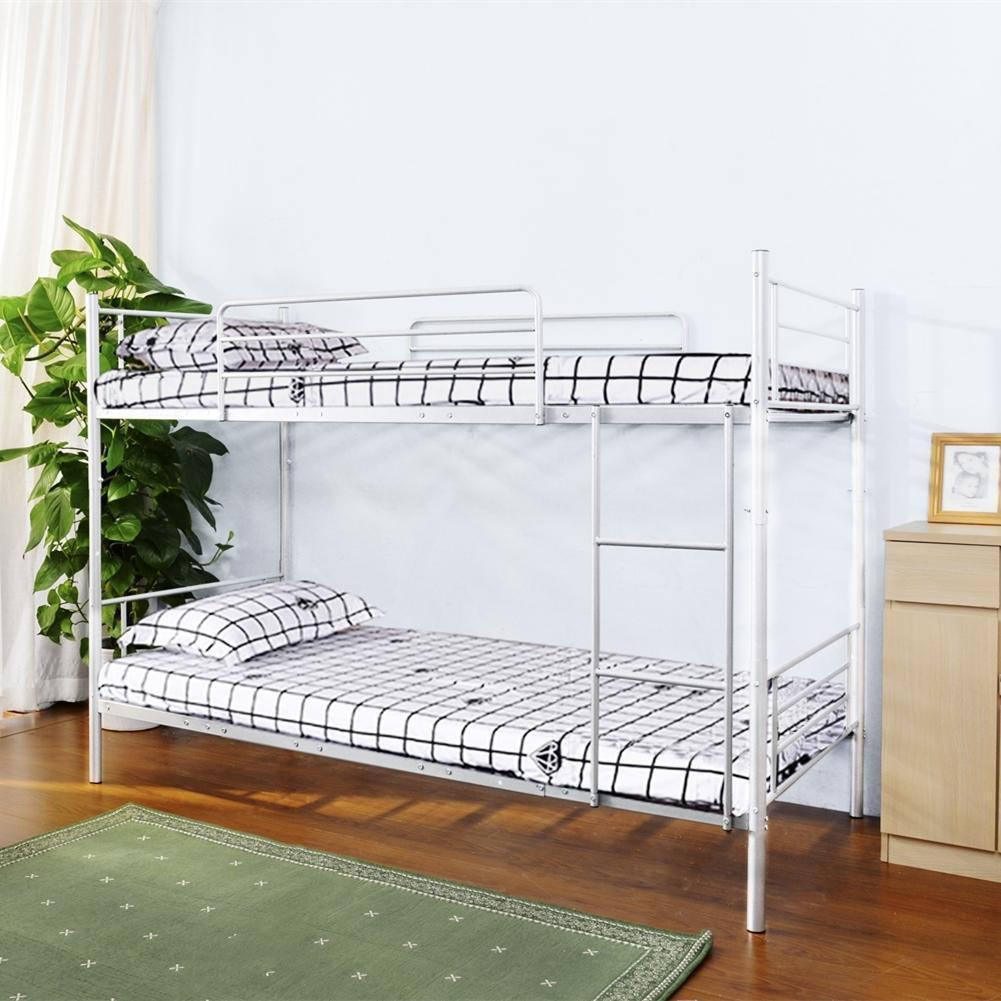 二段ベッド 2段ベッドスチール耐震ベッド シングルパイプベッド子供ベッド大人用可