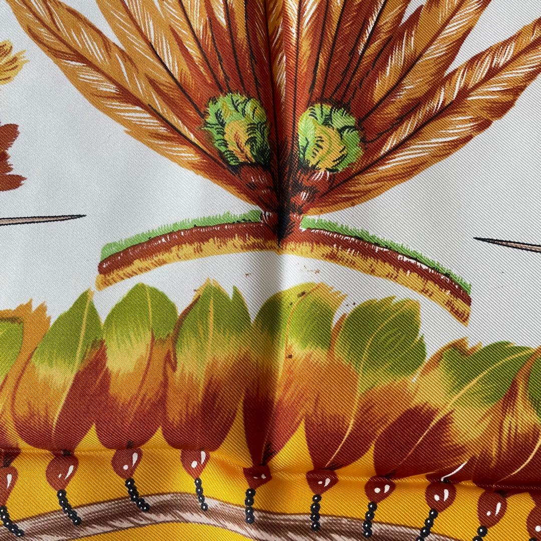 HERMES PARIS エルメス　ブラジル　イエロー　スカーフ