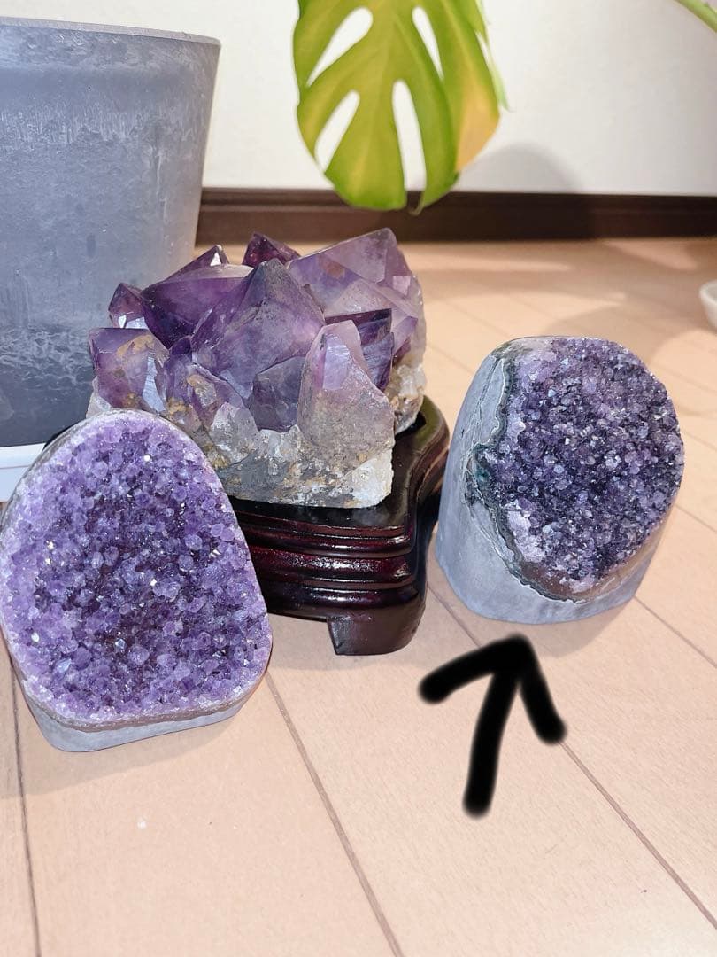 アメジストジオード　高品質　アメジスト