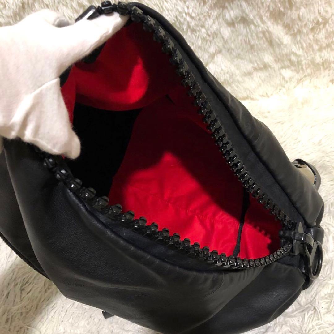 未使用級☆カワカワ　25bis レザー　リュック　 バックパック ブラック