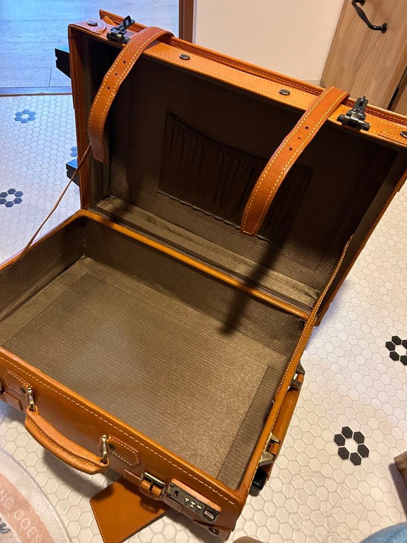 ※値下げ※【美品】茶色本革キャリー