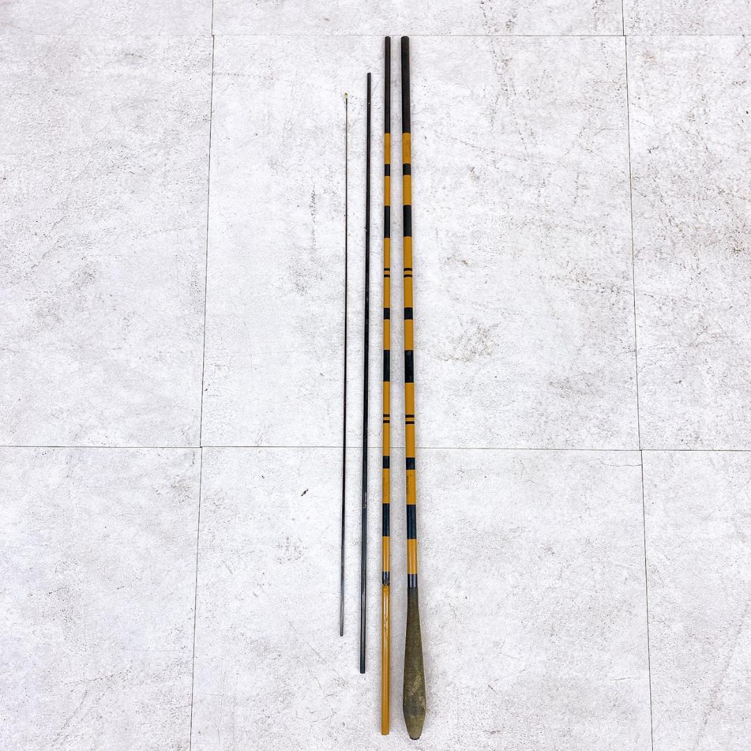 【硬 江戸川 8尺】和竿 ヘラブナ竿 約2.4m 短竿 竹竿 手作り