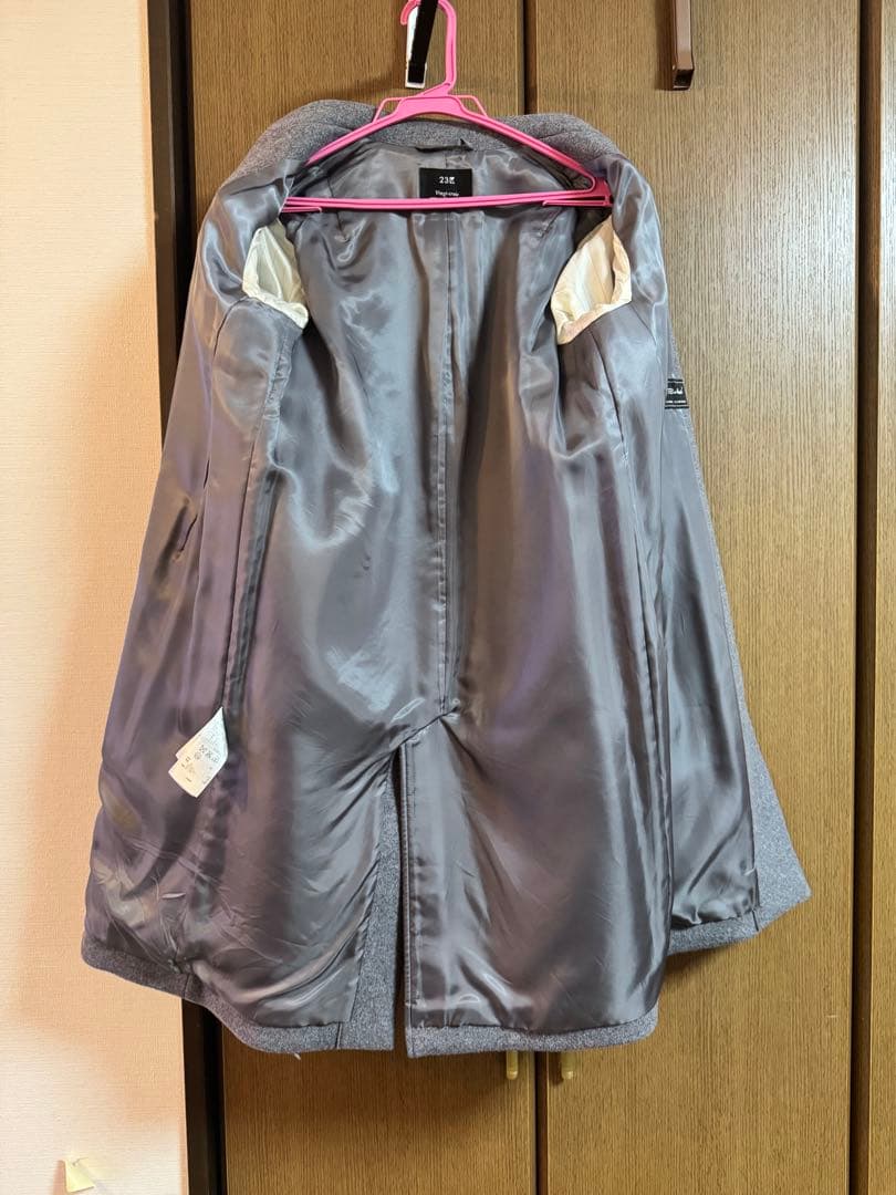 23区 チェスターコート グレー ウール bellandi