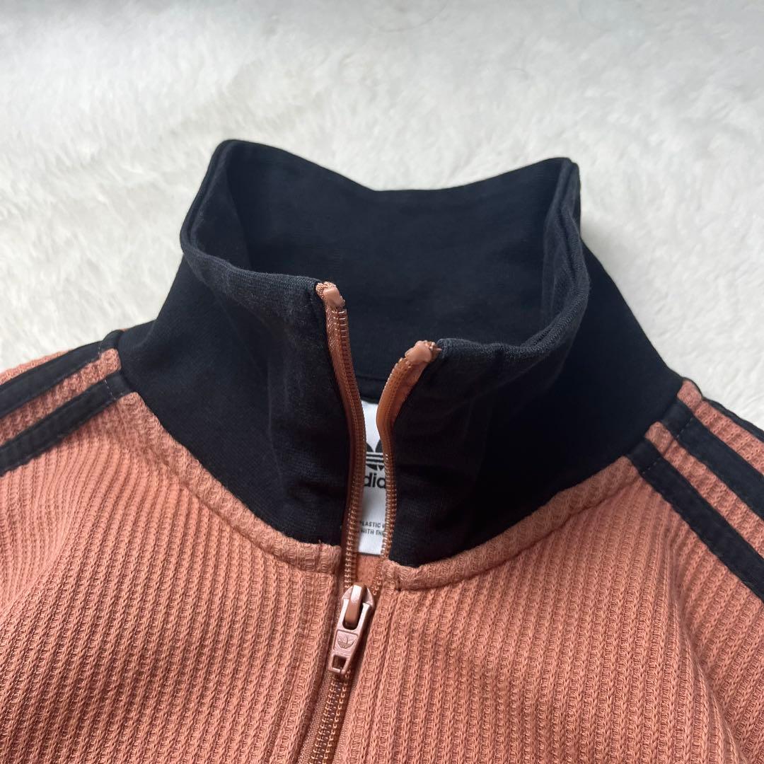 アディダス　ベッケンバウアー　トラックジャケット　ワッフル　ピンク×黒　XS