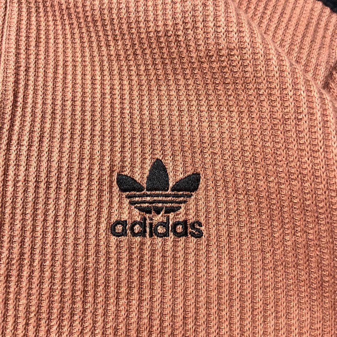 アディダス　ベッケンバウアー　トラックジャケット　ワッフル　ピンク×黒　XS