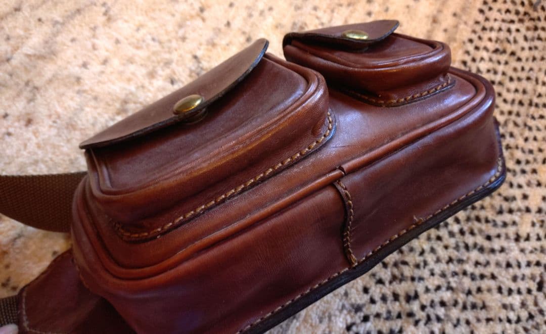 HERZ ヘルツ 2ポケット ボディバッグ ウエストバッグ F-46