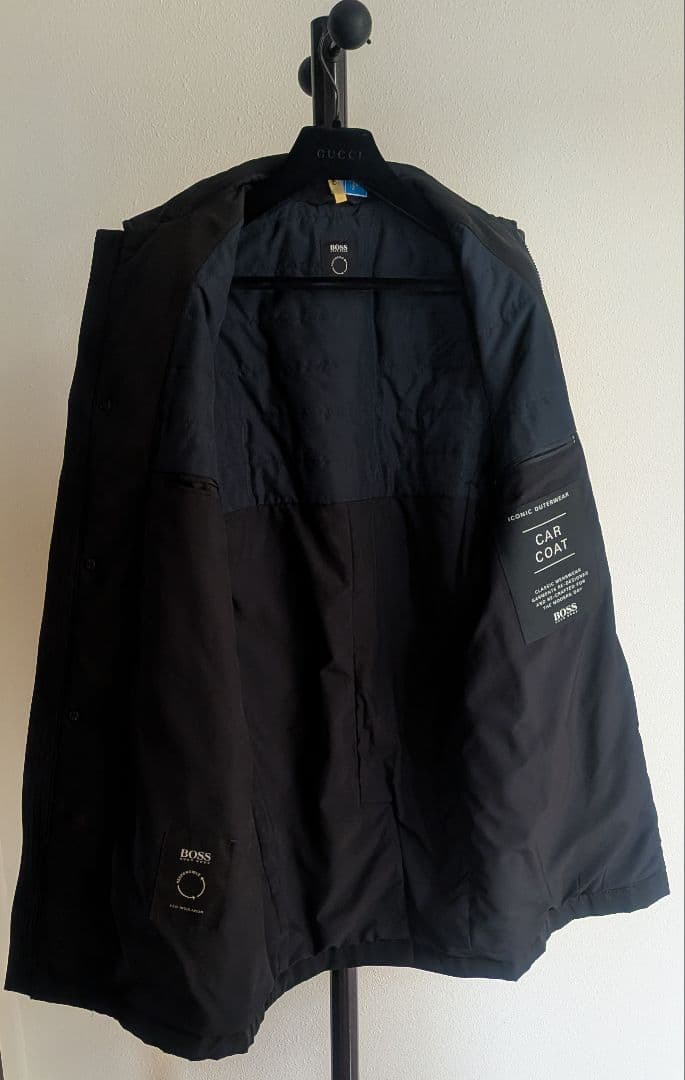 ヒューゴボス HugoBoss カーコート 46 黒