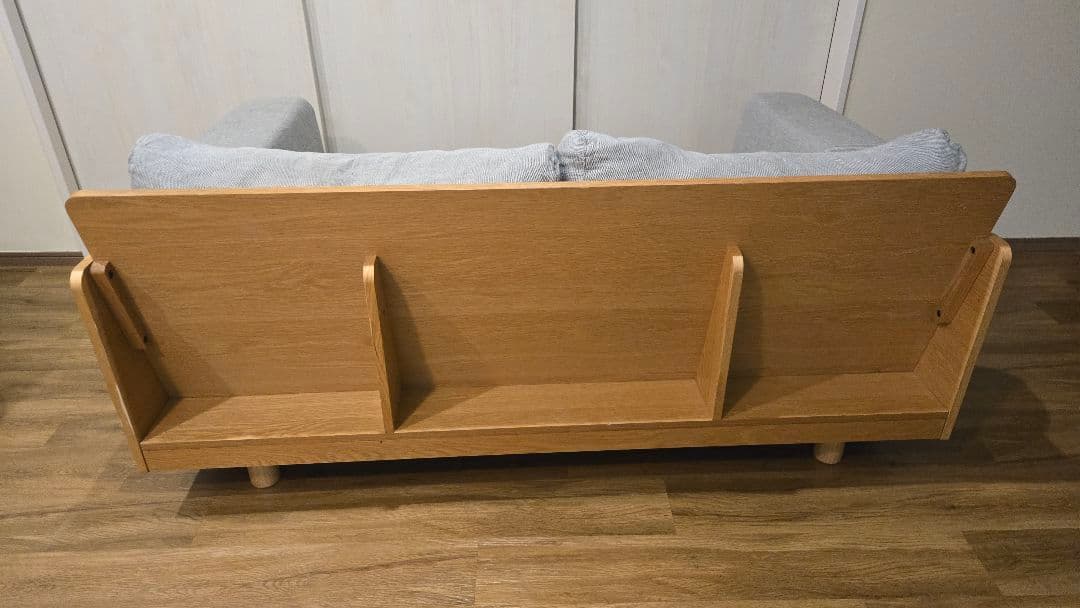 無印良品 木製ソファ オーク材 突板2.5 シーター