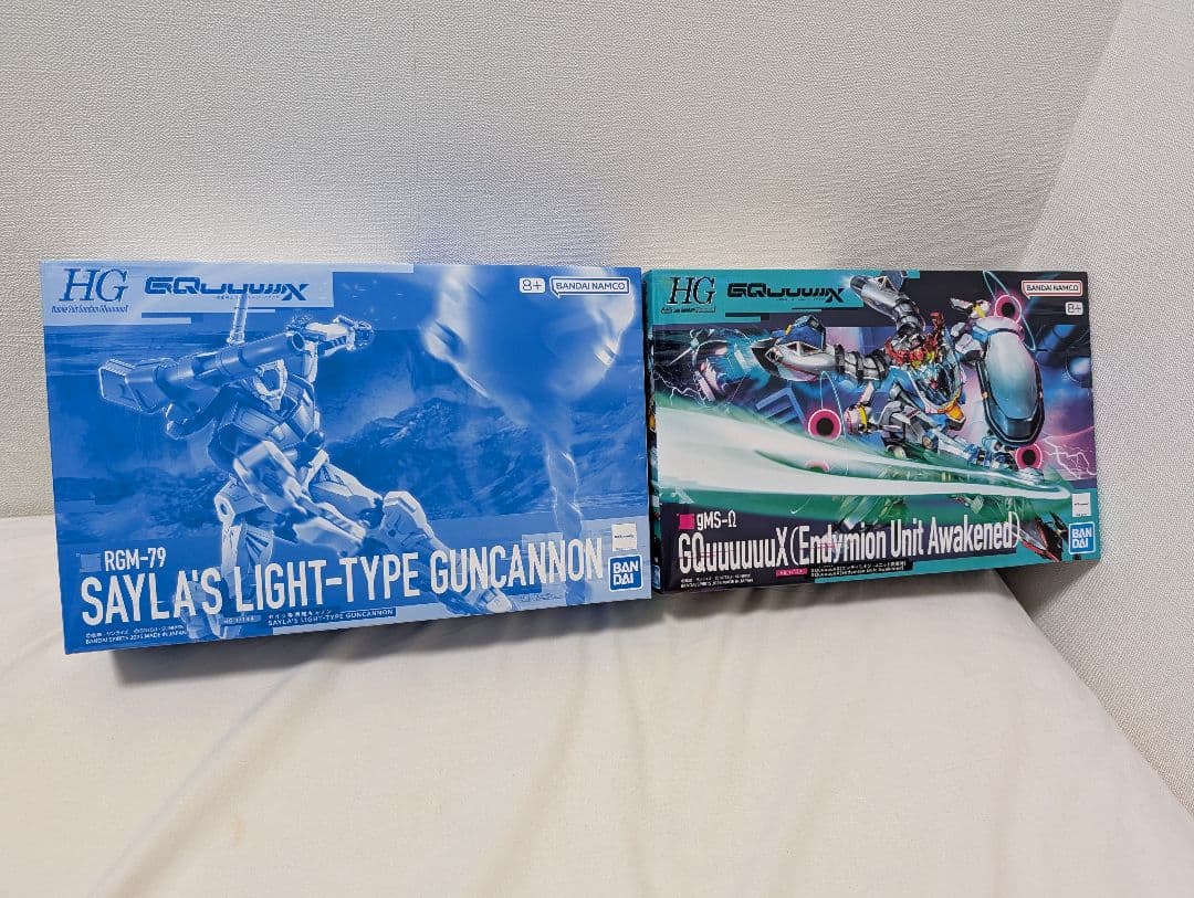 エンディミオン、白いガンダム,シャアザク、セイラ軽キャノン、リックドムセット品