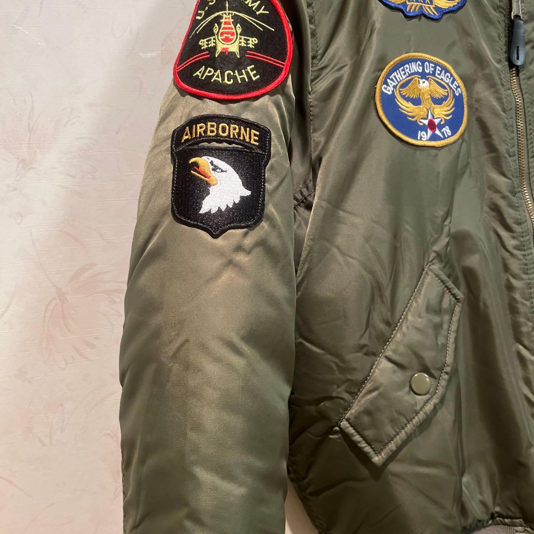 アルファ MA-1 リバーシブル TOP GUN パッチ YM