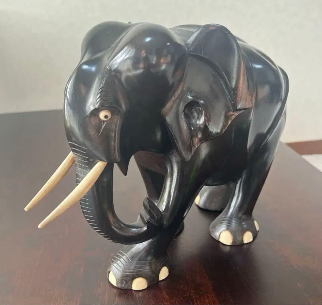 大迫力　アンティーク　木彫り像