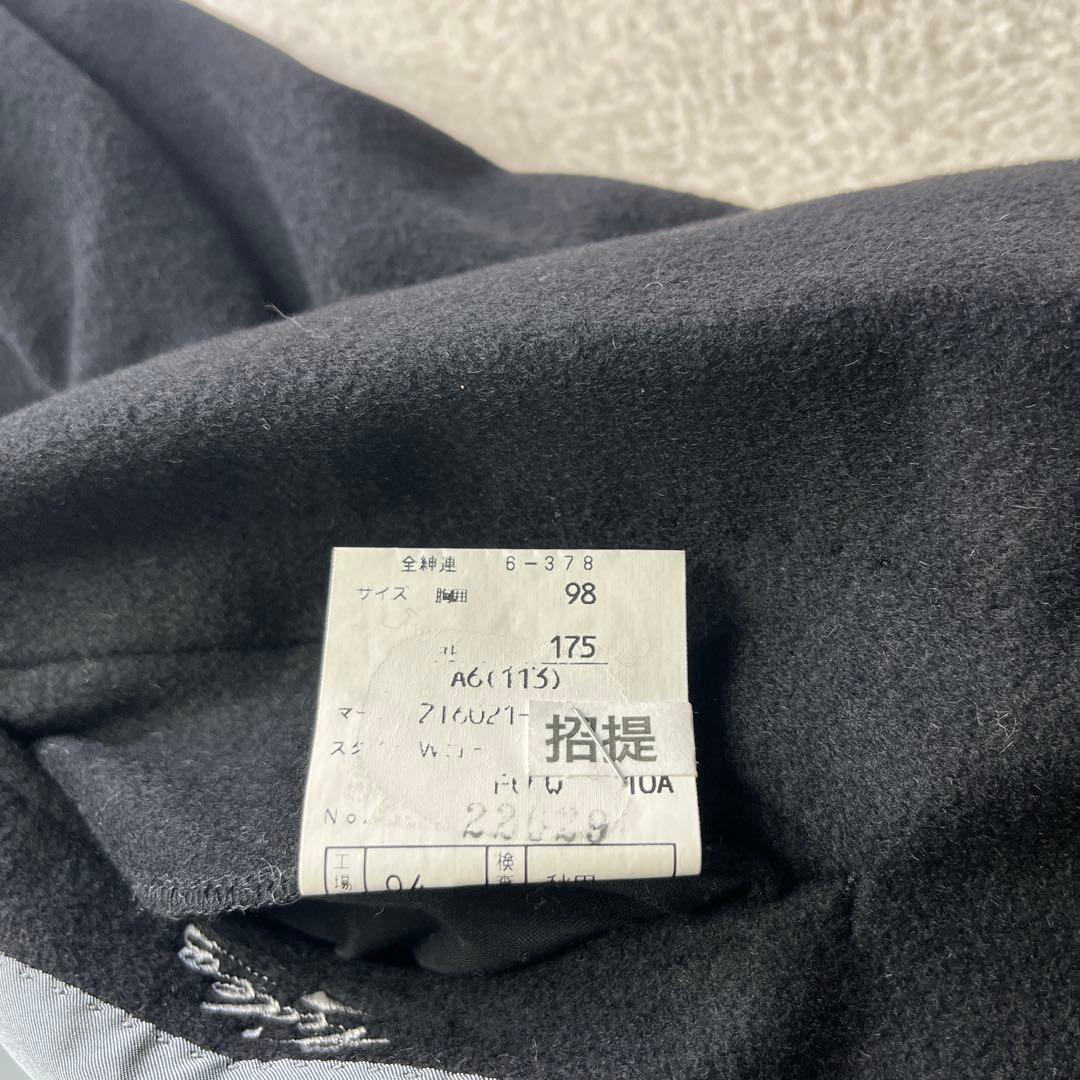 エルメネジルドゼニア カシミヤ ダブル 黒 チェスターコート ロング Lサイズ