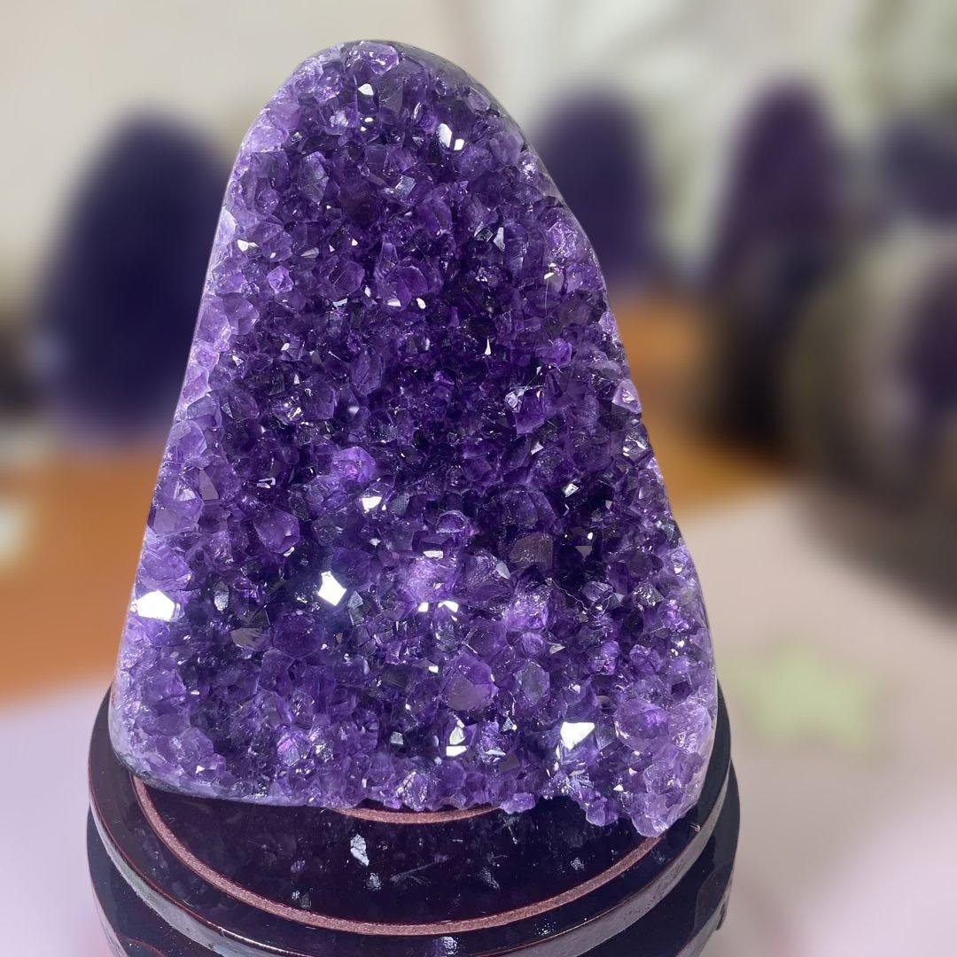 【極上ウルグアイ産A A A級アメジストクラスター1427g絶品超濃い超美しい