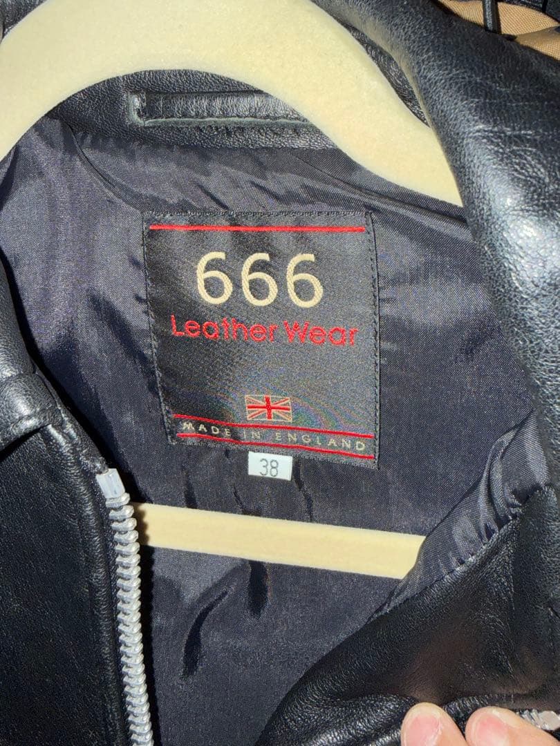 【極美品】666 ライダース LJM-9 シープスキン 38 英国製 ビンテージ