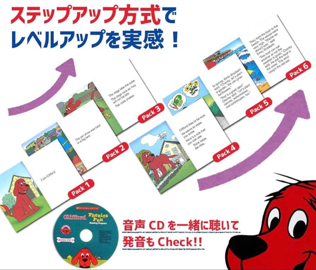フォニックス教材　人気絵本シリーズ「Clifford」 英語教育