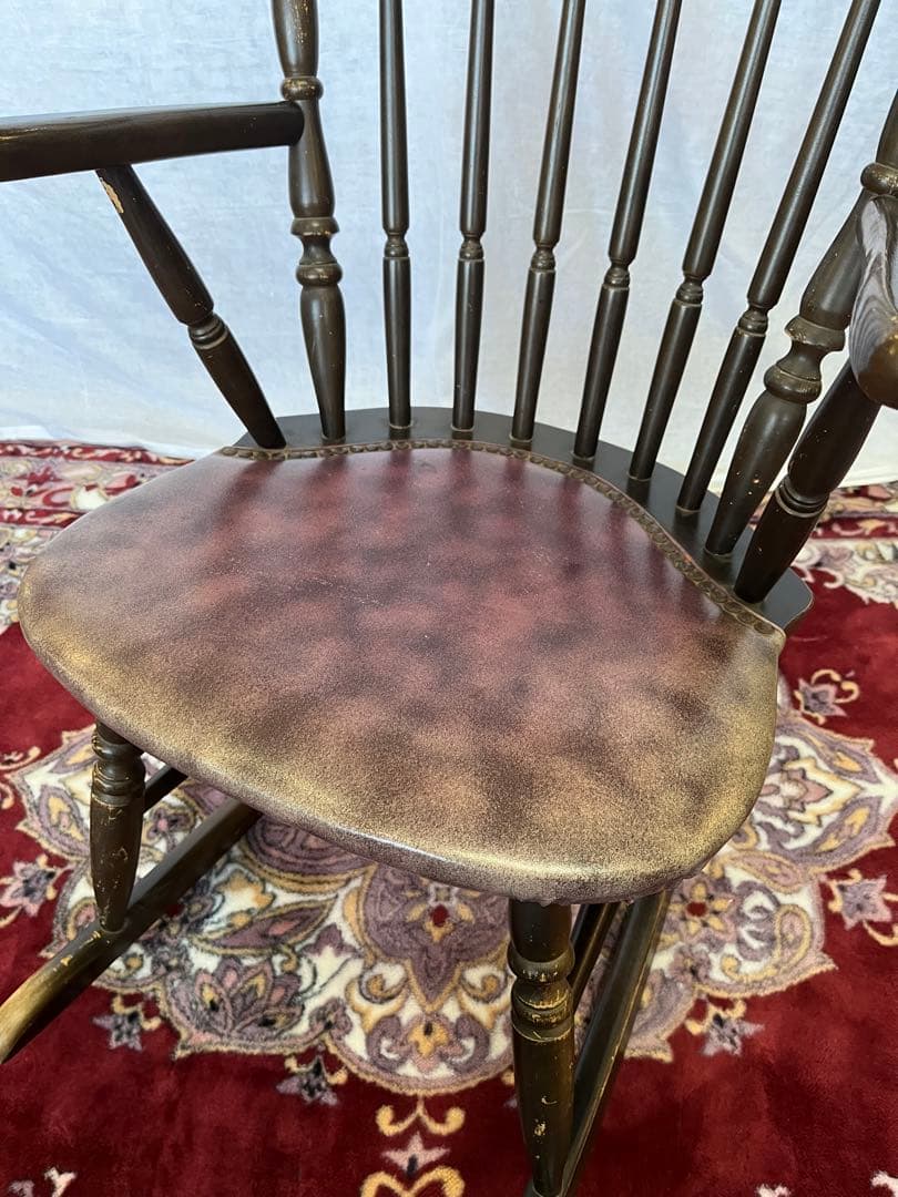 【アンティーク】木製 ロッキングチェア 木製椅子 北欧レトロ 昭和レトロ 古家具