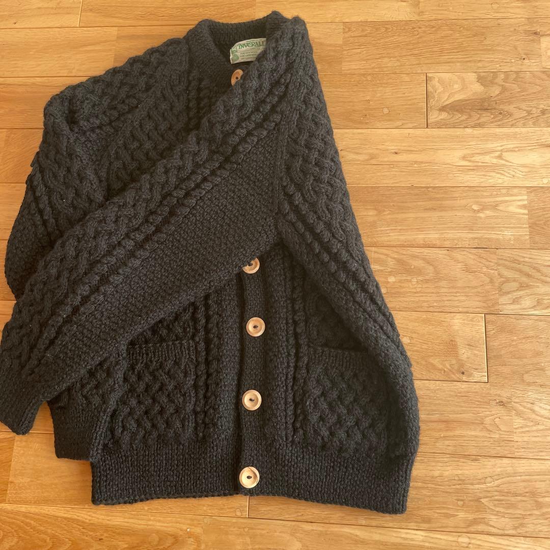 INVERALLAN カーディガン　ブラック