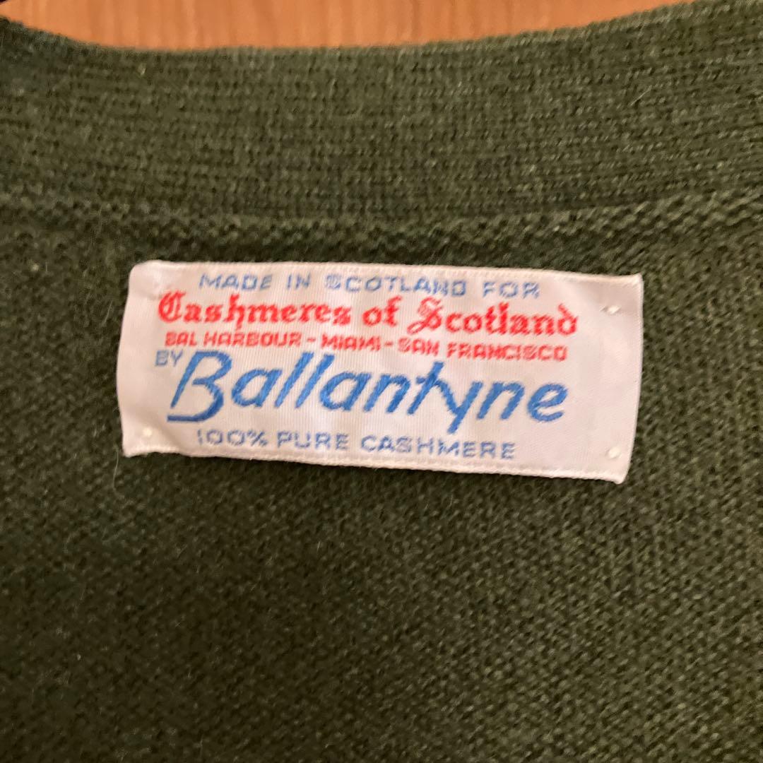 Ballantyne 100%カシミヤ カーディガン