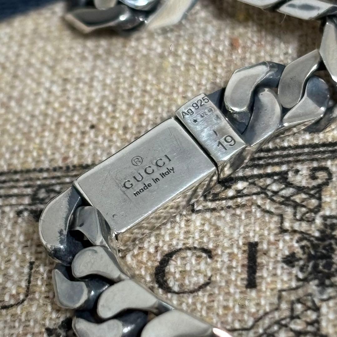 GUCCI 新品同様品　タイガーヘッドブレスレット　サイズ19 極美品　付属品