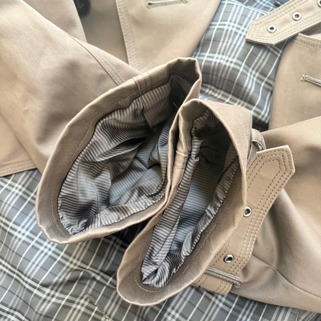 希少カラー　バーバリーブラックレーベル トレンチコート ライナー付き　サイズL