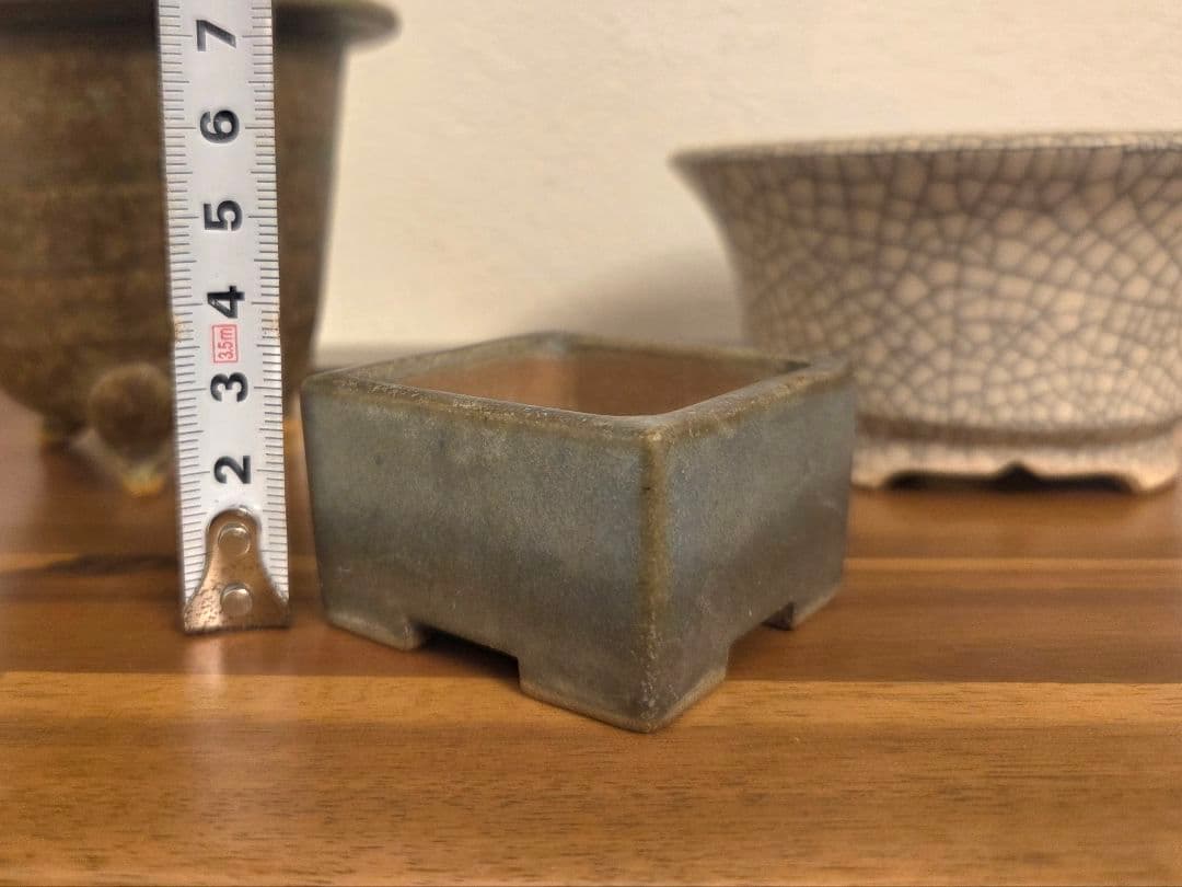 美巧　堀江美巧　盆栽鉢　鉢　盆栽　陶器鉢 5点セット