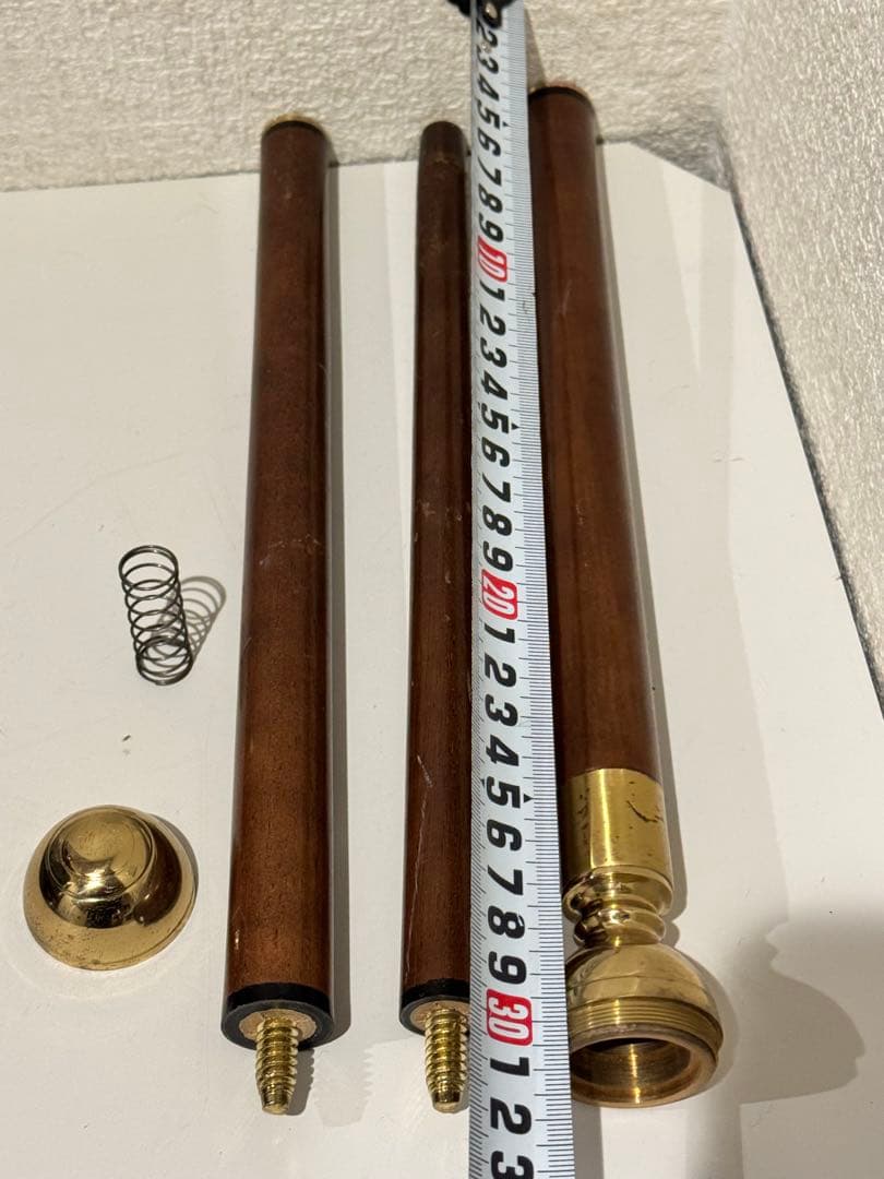 ビンテージの航海用真鍮製ボールノブ付きビクトリア朝風木製ウォーキングスティック