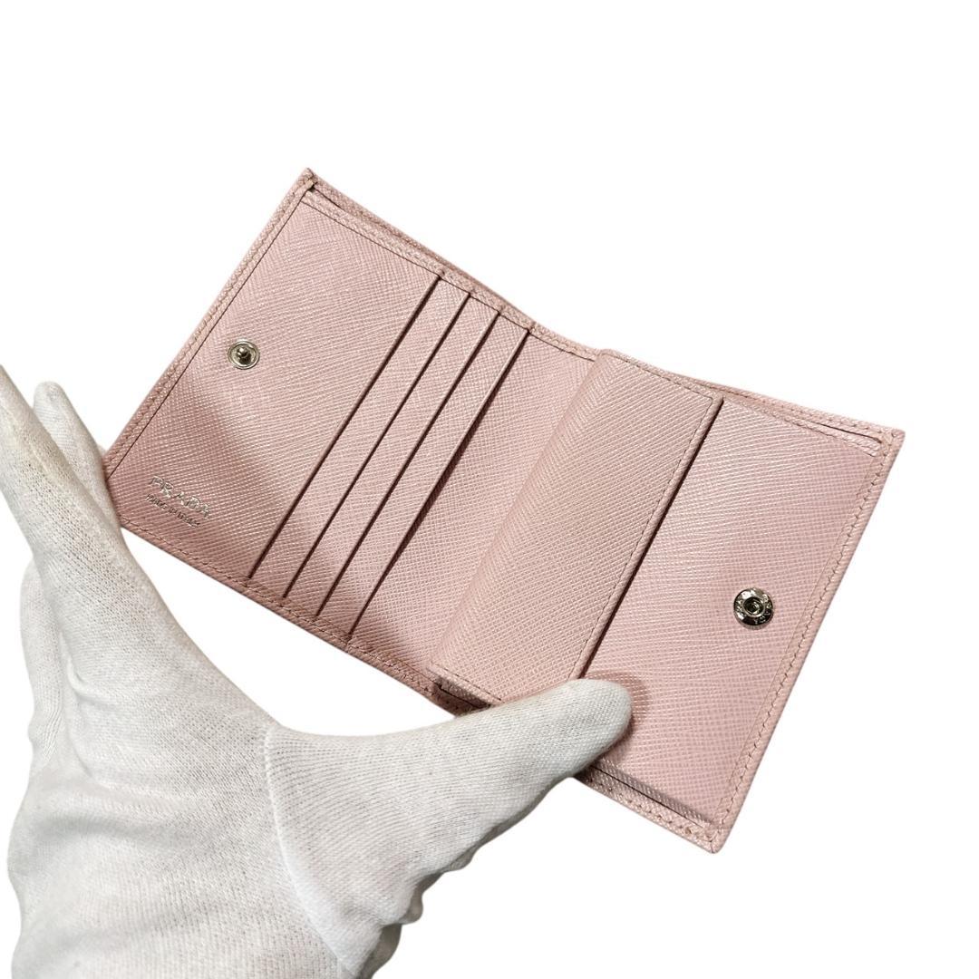 PRADA　プラダ　サフィアーノ　コンパクトウォレット　１MV204　美品