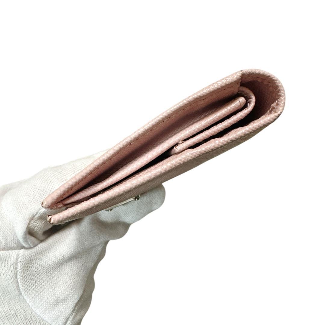 PRADA　プラダ　サフィアーノ　コンパクトウォレット　１MV204　美品