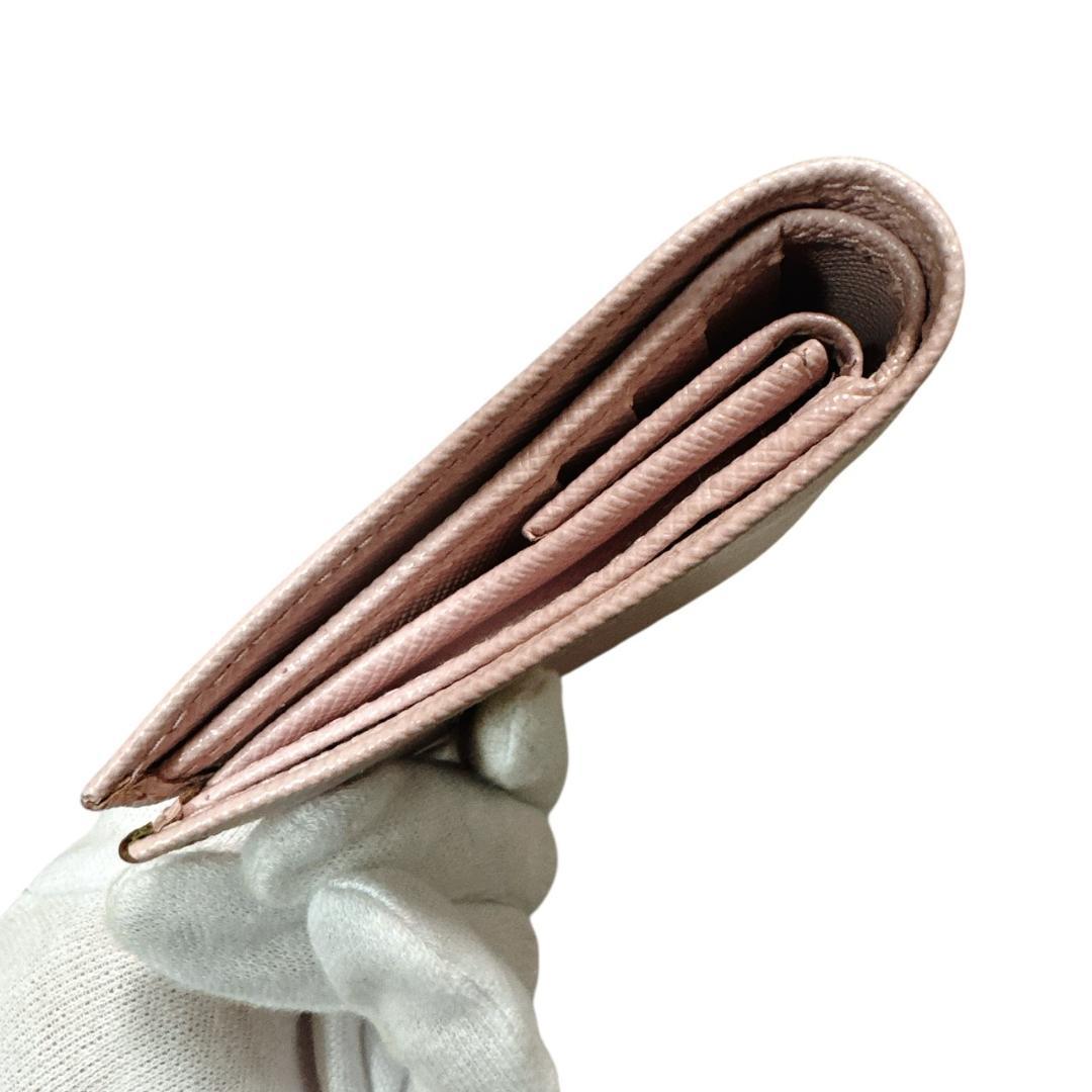 PRADA　プラダ　サフィアーノ　コンパクトウォレット　１MV204　美品