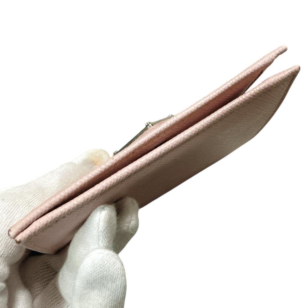 PRADA　プラダ　サフィアーノ　コンパクトウォレット　１MV204　美品