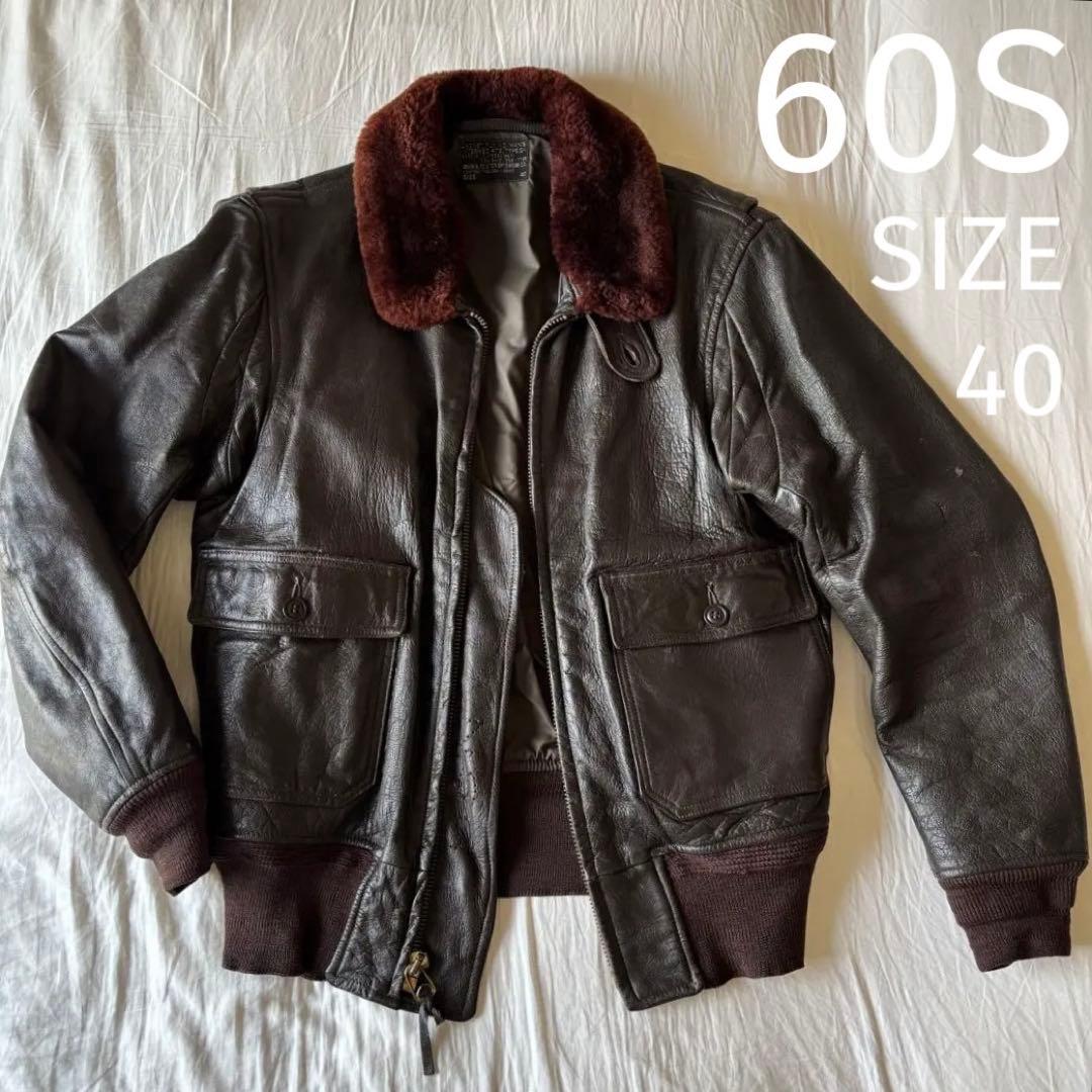 G-1 フライトジャケット60s ビンテージ　J-7823C(WEP) 【40】