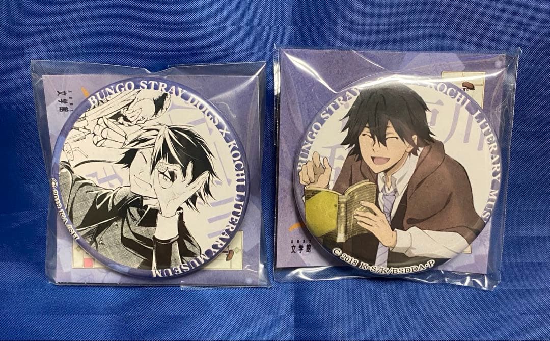 江戸川乱歩 文スト 缶バッジ 高知県立文学館 えどがわらんぽ グッズ