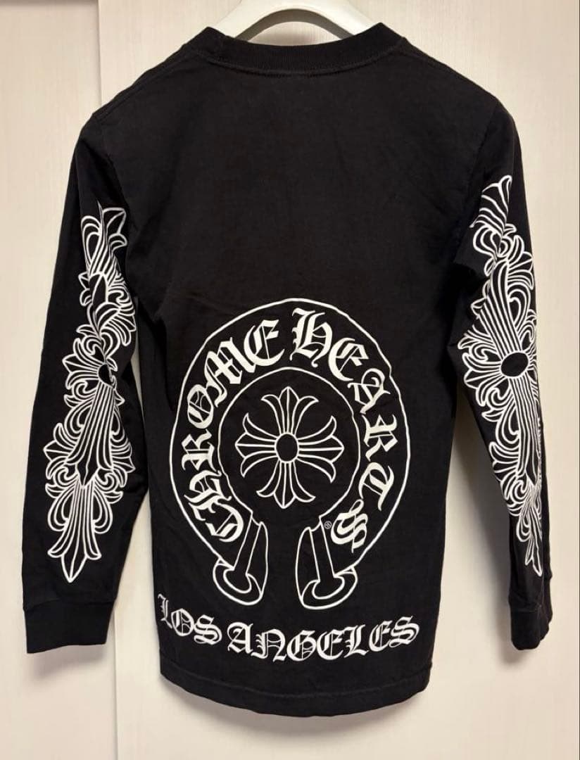 クロムハーツ　フローラルクロス　ホースシュー　ロンT