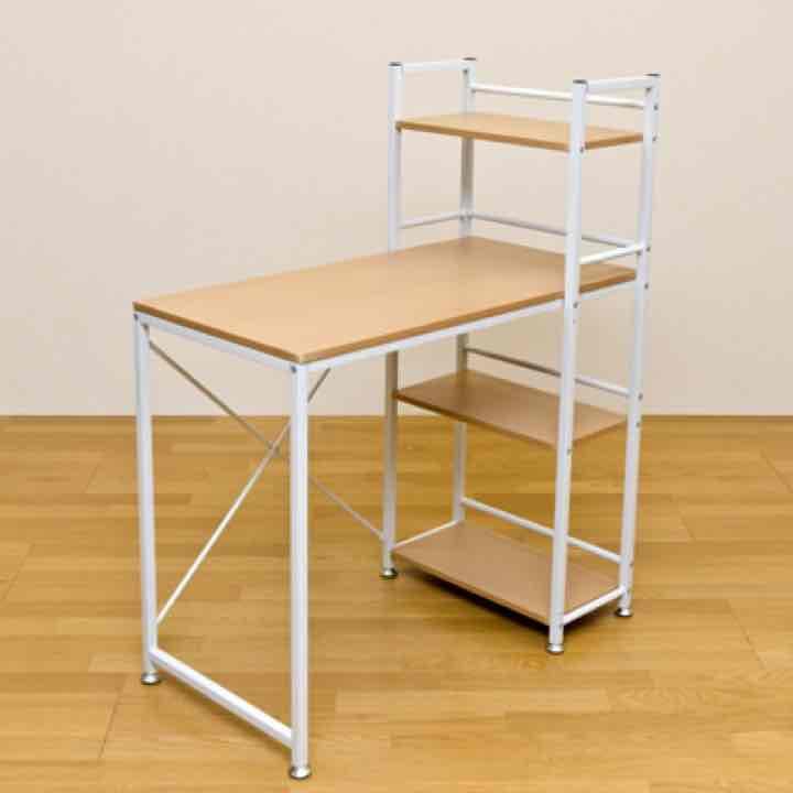 ラック付きデスク