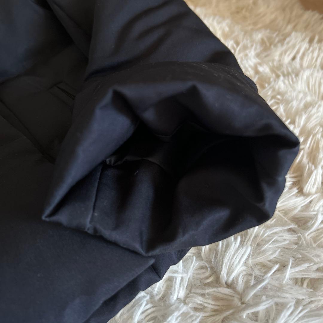 【美品】M-PREMIER ダウンジャケット ネイビー レディース　36サイズ