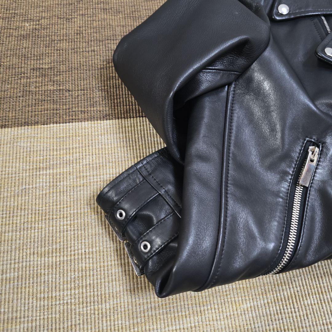 美品UNITED ARROWS ダブルライダースジャケット ブラック