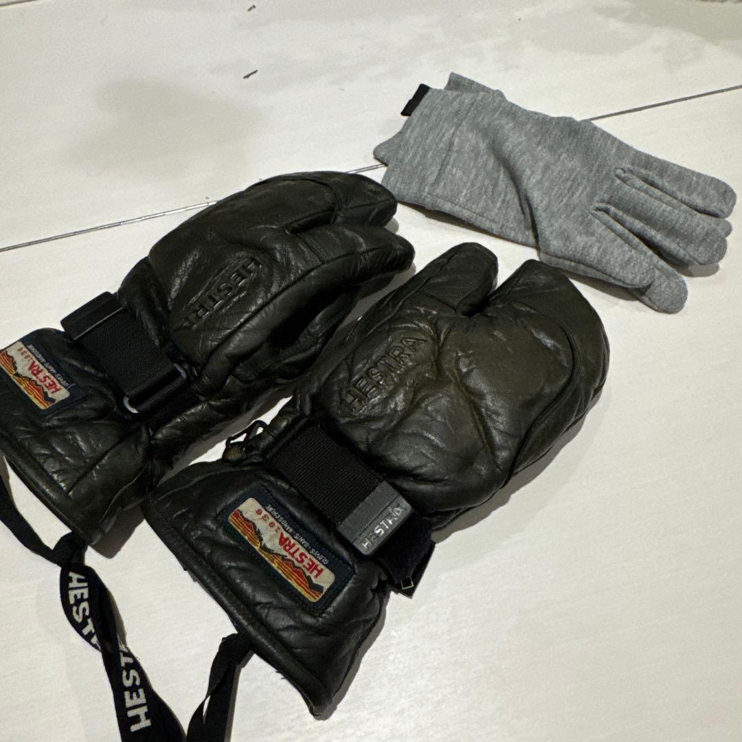 Hestra レザー ミトングローブ ゴアテックス インナーセット