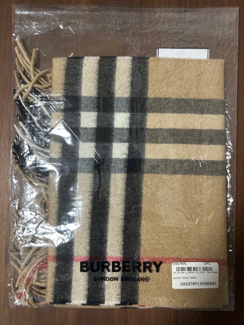 BURBERRY バーバリー マフラー カシミア100％ チェック 新品未使用