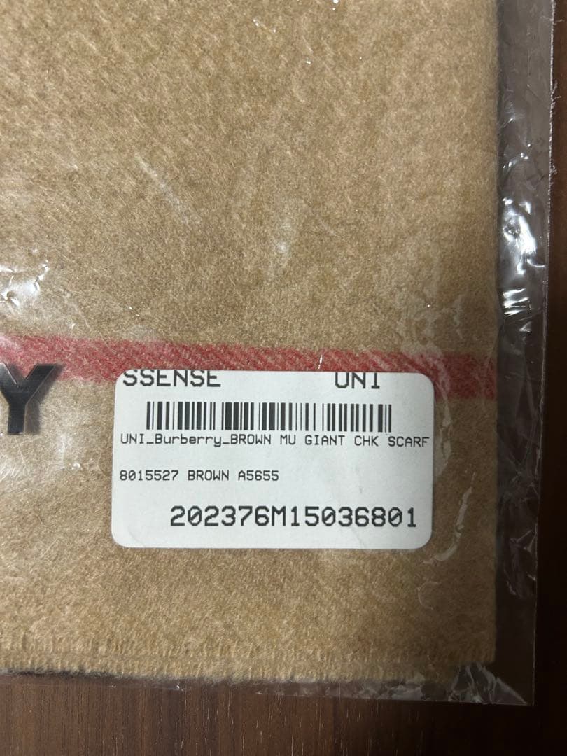 BURBERRY バーバリー マフラー カシミア100％ チェック 新品未使用