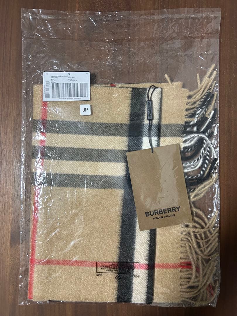 BURBERRY バーバリー マフラー カシミア100％ チェック 新品未使用