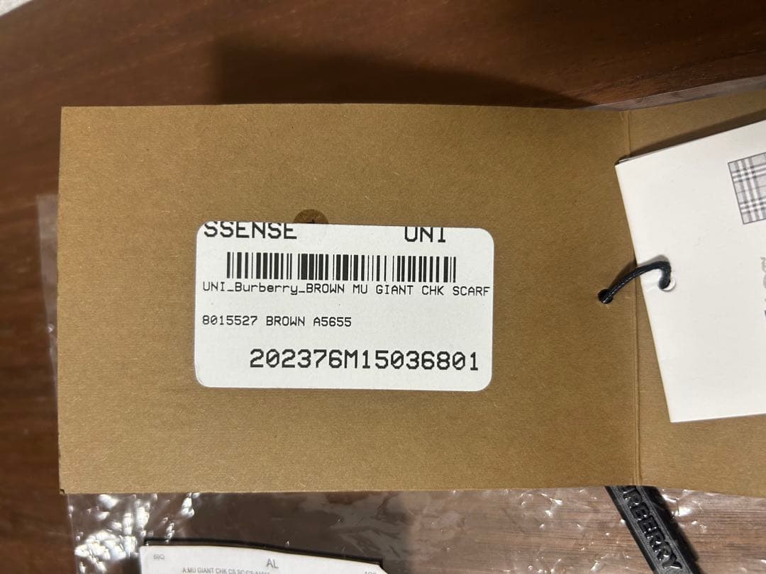 BURBERRY バーバリー マフラー カシミア100％ チェック 新品未使用