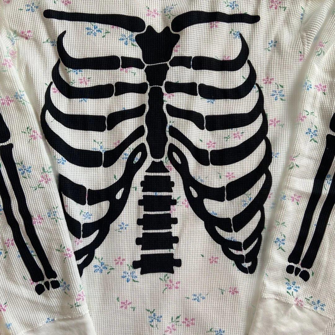 supreme Hanes Bones Thermal フラワー　骨サーマル