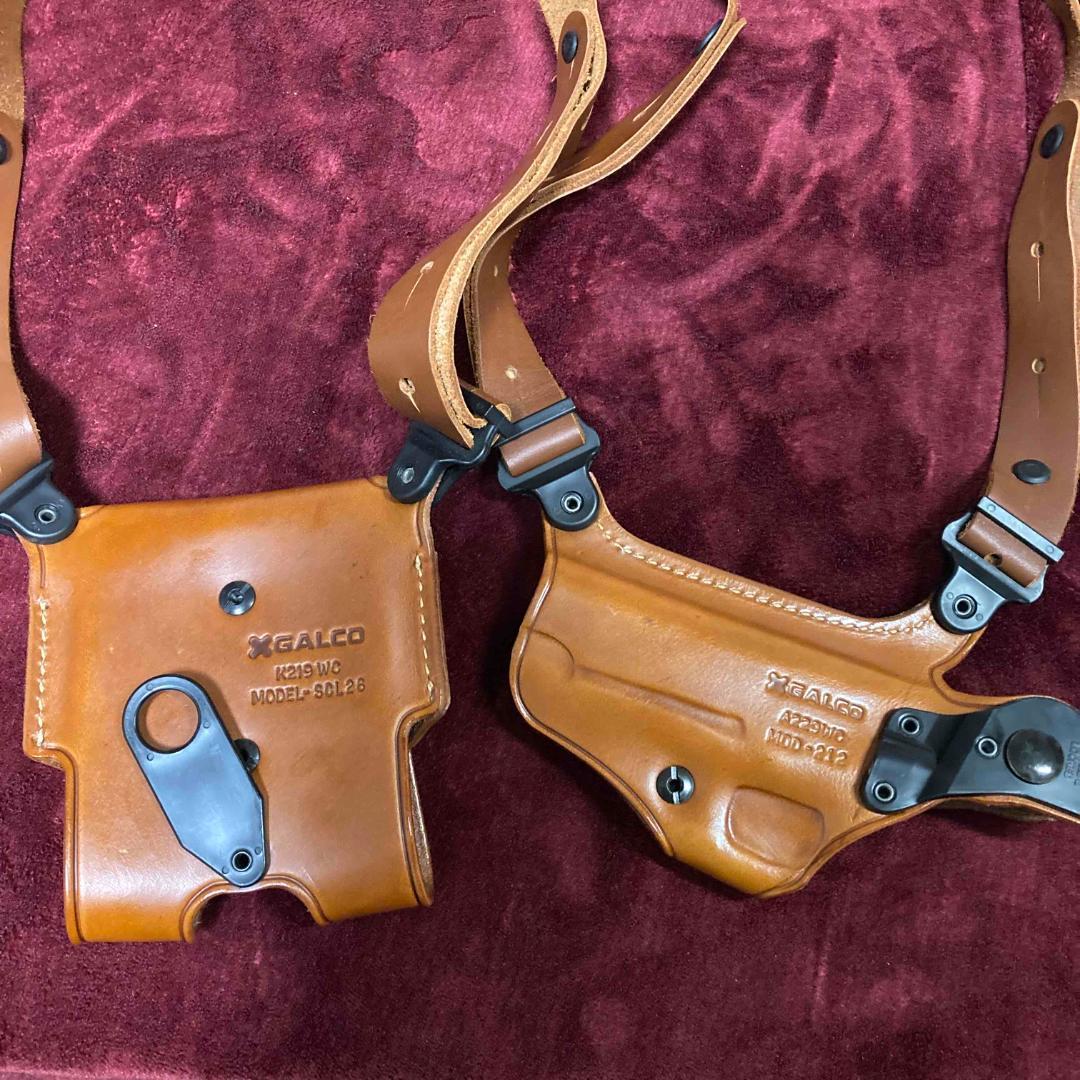 最高級 GALCO マイアミクラシック ショルダー 1911系 タン WA最適