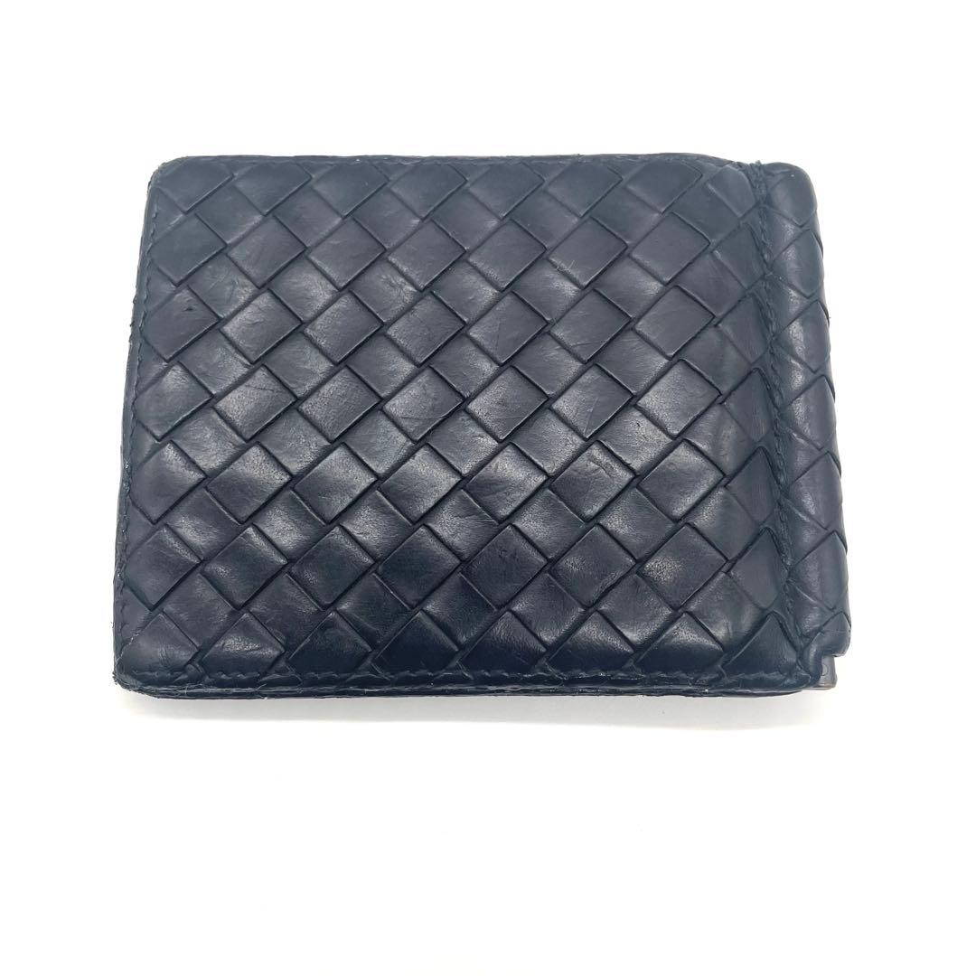 BOTTEGA VENETA 二つ折り財布 マネークリップ ブラック