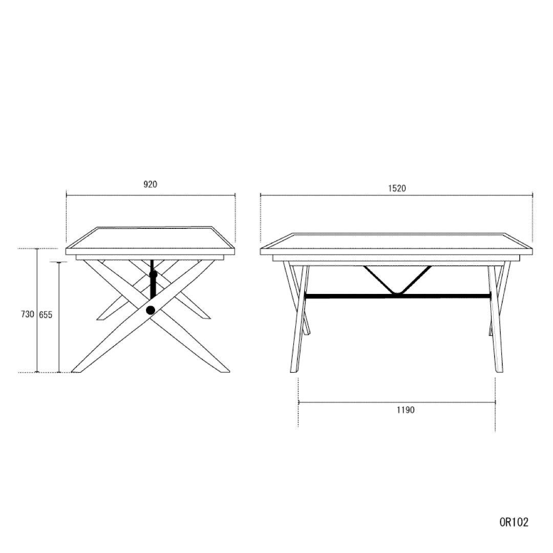 ダイニングテーブル PACIFIC FURNITURE OPERATION B TABLE - L